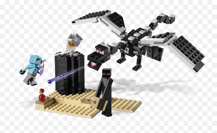Ender Dragon Png - Lego Minecraft End Battle Emoji,Ender Dragon Png