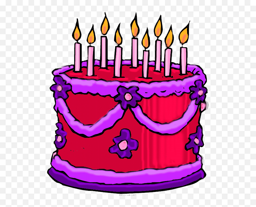 Happy Birthday Cake Animated Gif - Animated Birthday Cake Clipart Emoji,Birthday Cake Clipart