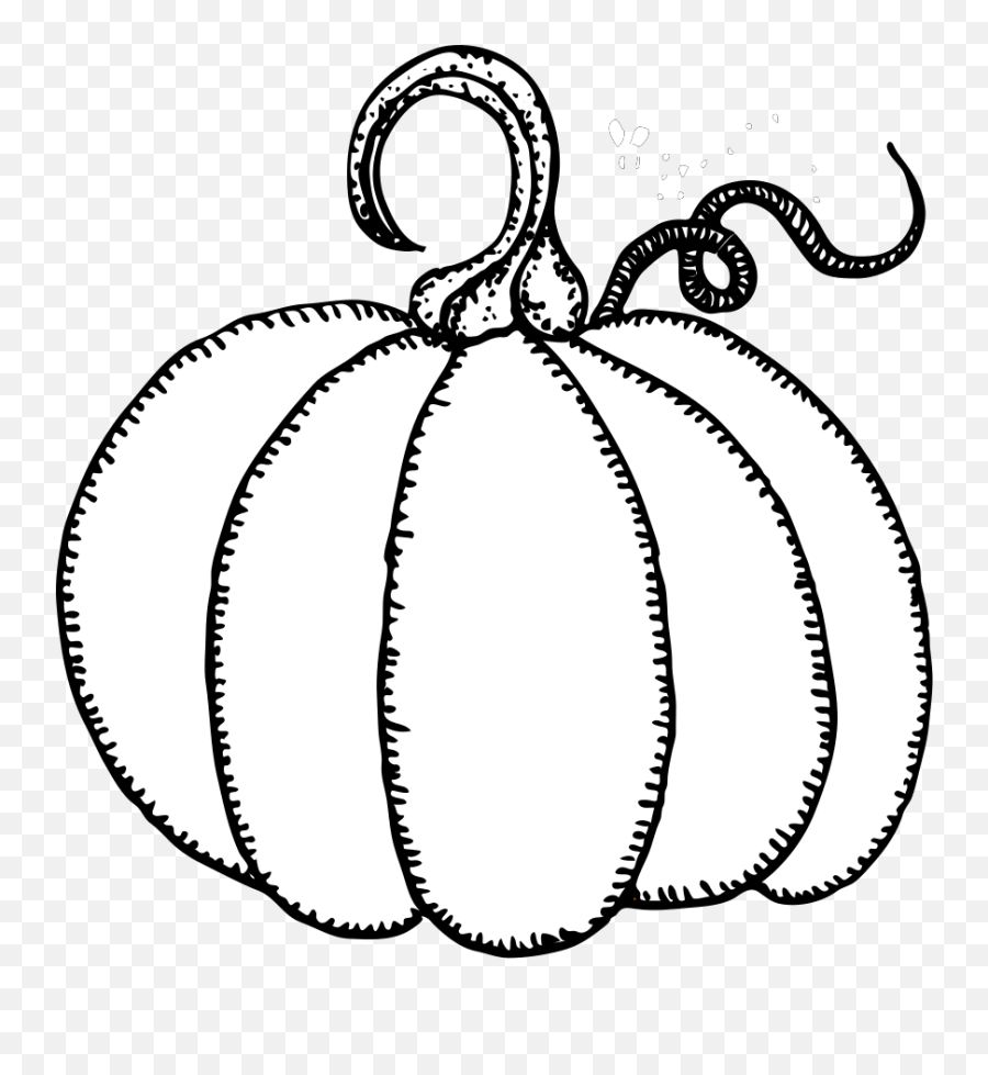 Pumpkin Clipart Black And White Pumpkin Black And White - Pumpkin Clip Art Emoji,Pumpkin Clipart Black And White