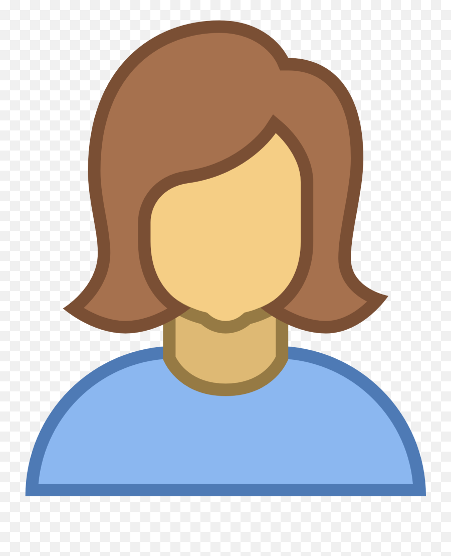 Download Hd Free Person Icon Transparent - Female Icon Female Transparent Person Icon Emoji,Person Icon Transparent
