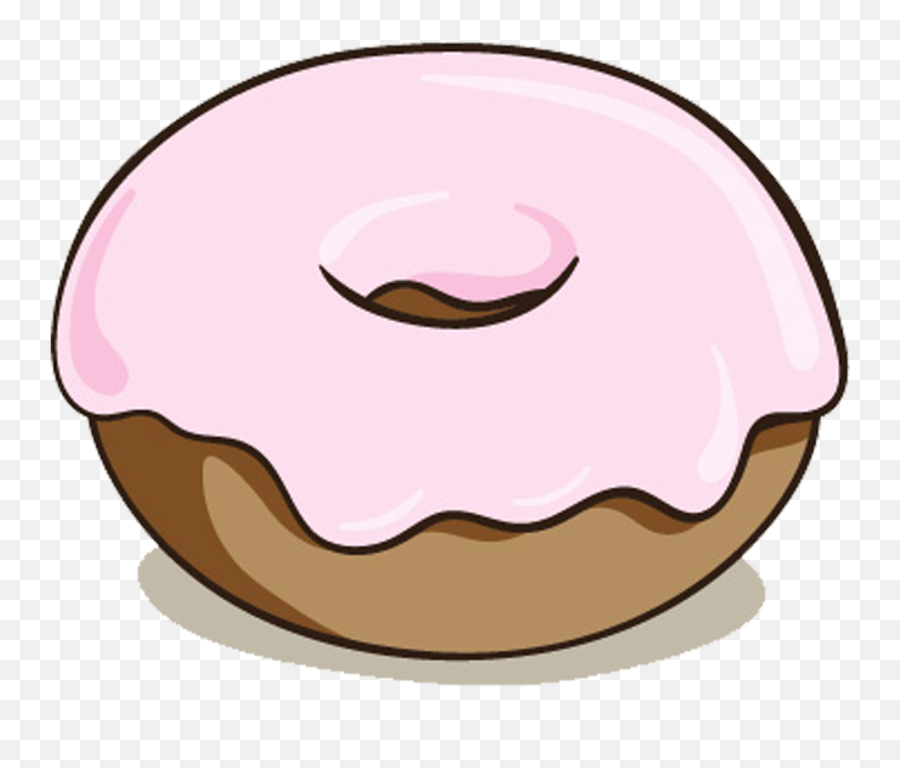 Donut Doughnut Cartoon Free Frame Clipart - Cartoon Pink Clipart Cartoon Donut Emoji,Donut Transparent
