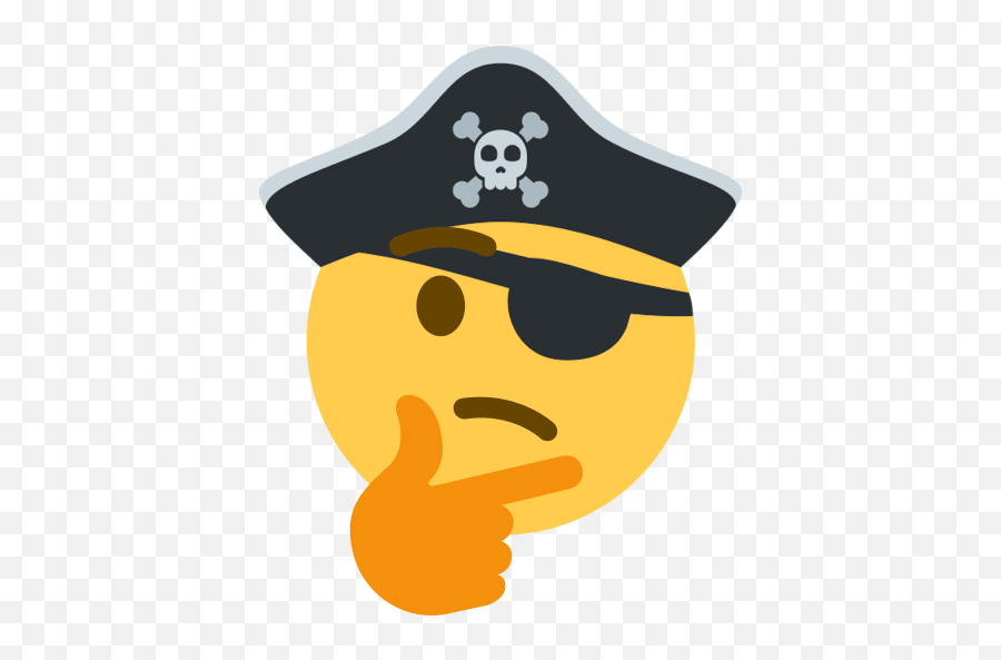 Transparent Thonk Thinking Emoji Meme - Meme Wall Pirate Thinking Emoji,Thinking Emoji Clipart