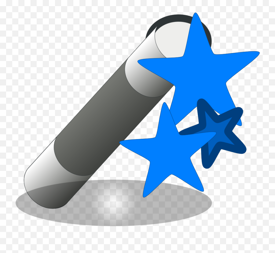 Magic Wand Blue Png Svg Clip Art For - Vertical Emoji,Magic Wand Clipart