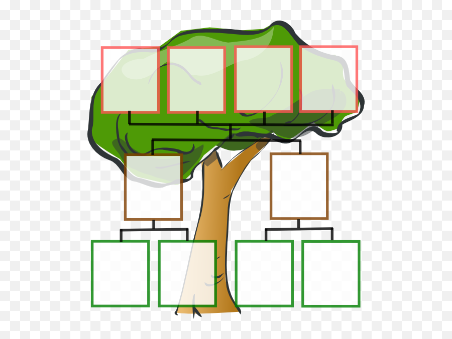 Tree Clipart Family Tree Tree Family - Simple Family Tree 3 Generations Emoji,Family Tree Clipart