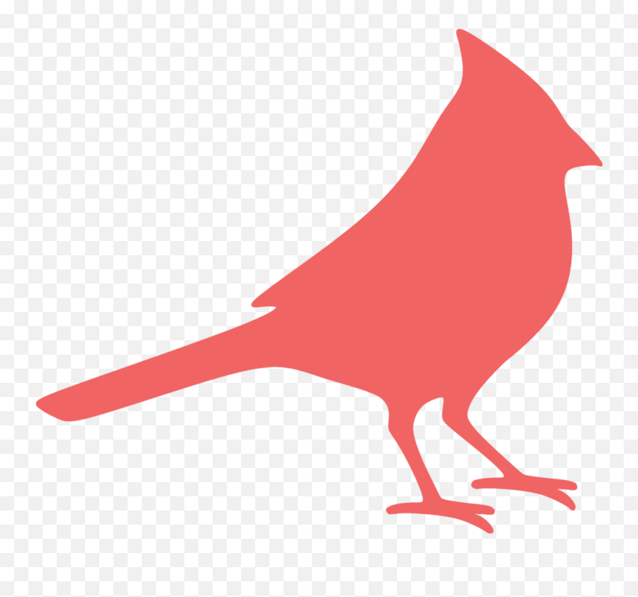 Silhouette Northern Cardinal Clip Art - Clipart Transparent Cardinal Emoji,Cardinal Clipart