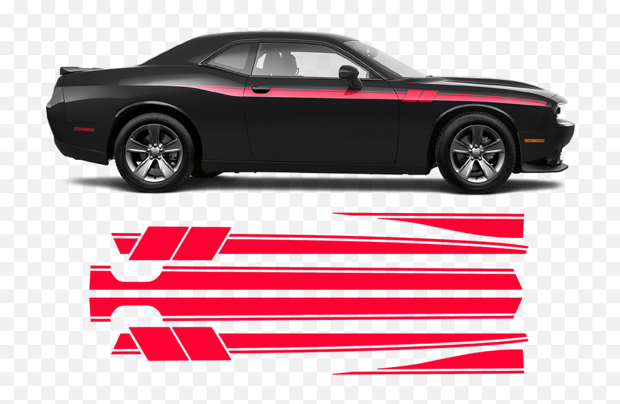 Fury Side Stripes For Dodge Challenger 2011 - 2020 Emoji,Dodge Challenger Png