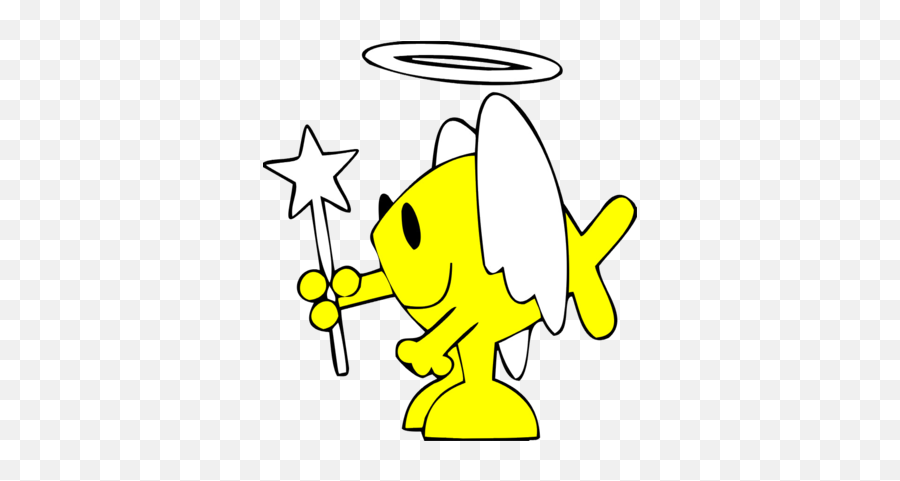 Image Angel Fish Angel Clip Art Christartcom - Fish With Angel Wings Emoji,Angel Wings Clipart