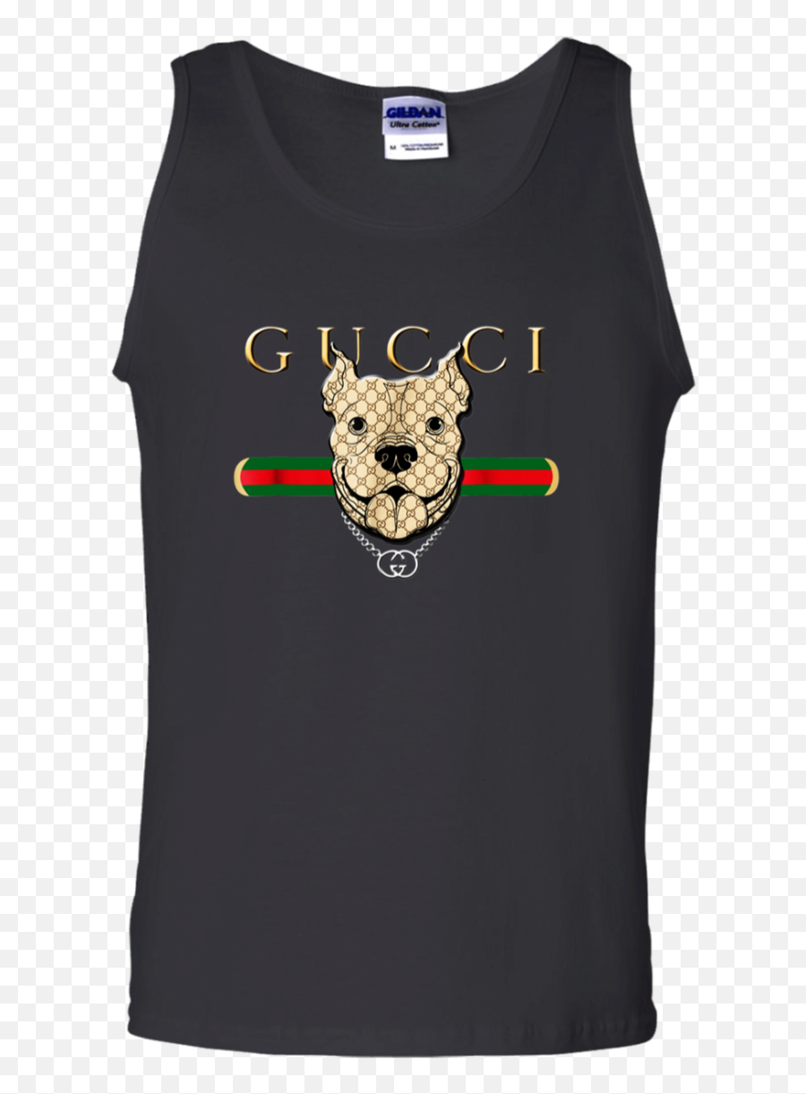 Pigpull Dog Gucci Logo Vintage Shirt G220 Gildan 100 Full - Scoop Neck Emoji,Gucci Logo