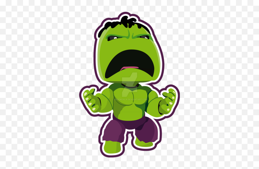Hulk Smash - Hulk Cute Emoji,Hulk Clipart