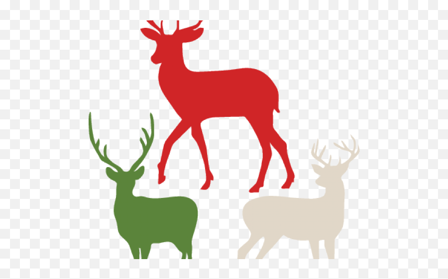 Stag Clipart Winter - Weihnachtsmotive Clipart Elch Emoji,Deer Head Clipart