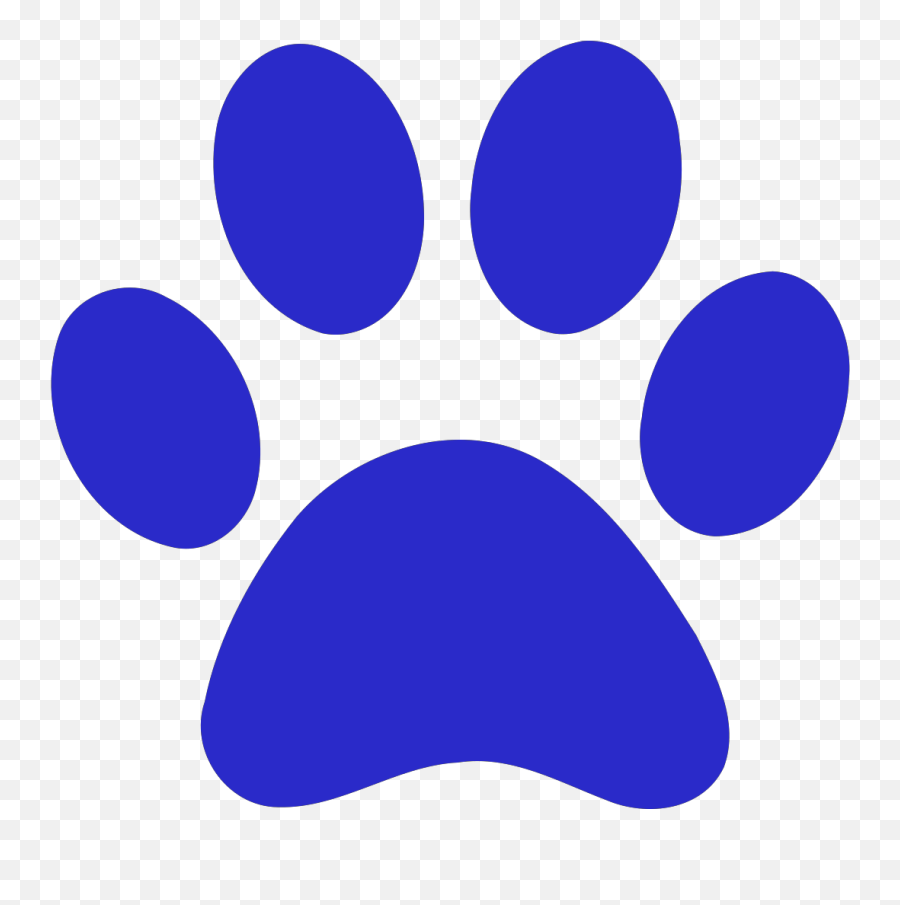 Clemson Paw Logos - Blue Paw Print Clip Art Emoji,Clemson Tigers Logo