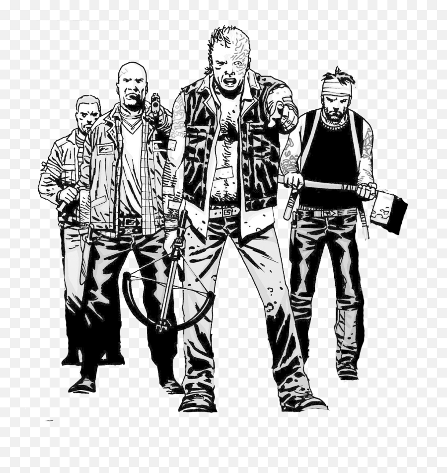 The Walking Dead - Daryl Walking Dead Comic Png Download Twd Comics Png Emoji,The Walking Dead Logo Png
