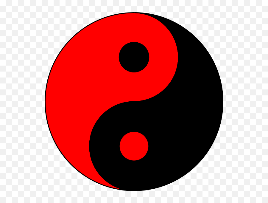 Yang Png Picture - Taoism Symbol Red And Black Emoji,Yin And Yang Png