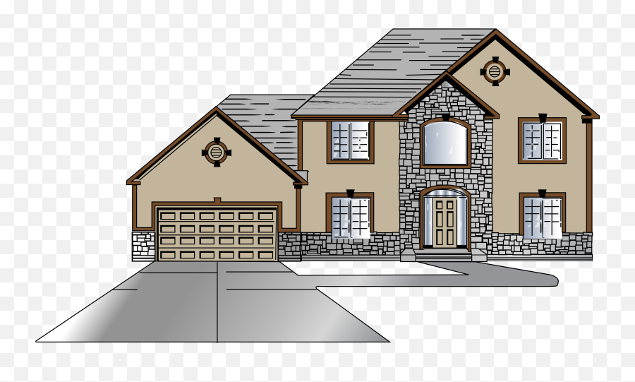 Huge House Royalty Free Stock Png Files - Two Story House Clipart Emoji,House Clipart