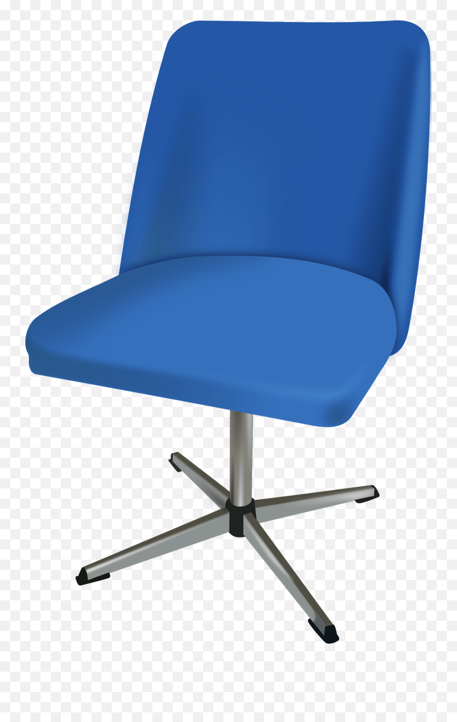 Blue Desk Chair Clipart Free Image - Computer Chair Png Cartoon Emoji,Chair Clipart