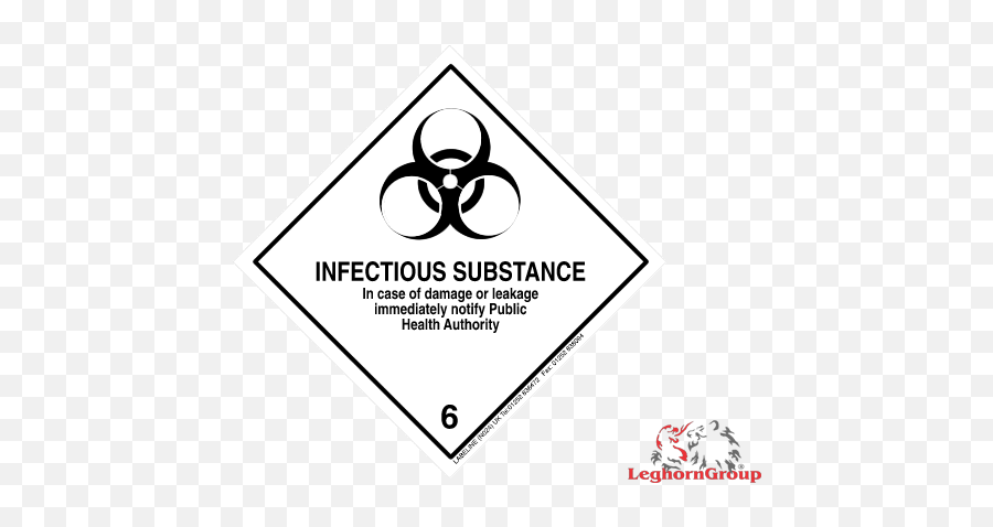Hazard Class Labels - Adr And Imo Leghorngroup Infectious Substance Hazard Label Emoji,Hazard Logo