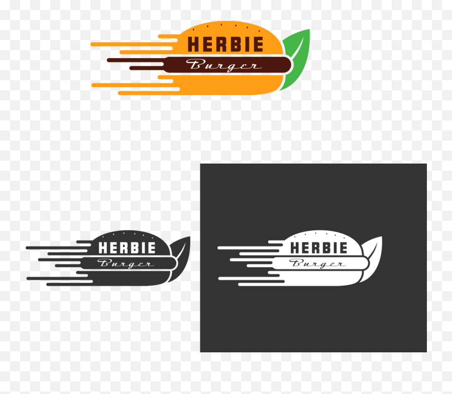 Modern Logo Design For Herbie Burger - Horizontal Emoji,Modern Logo