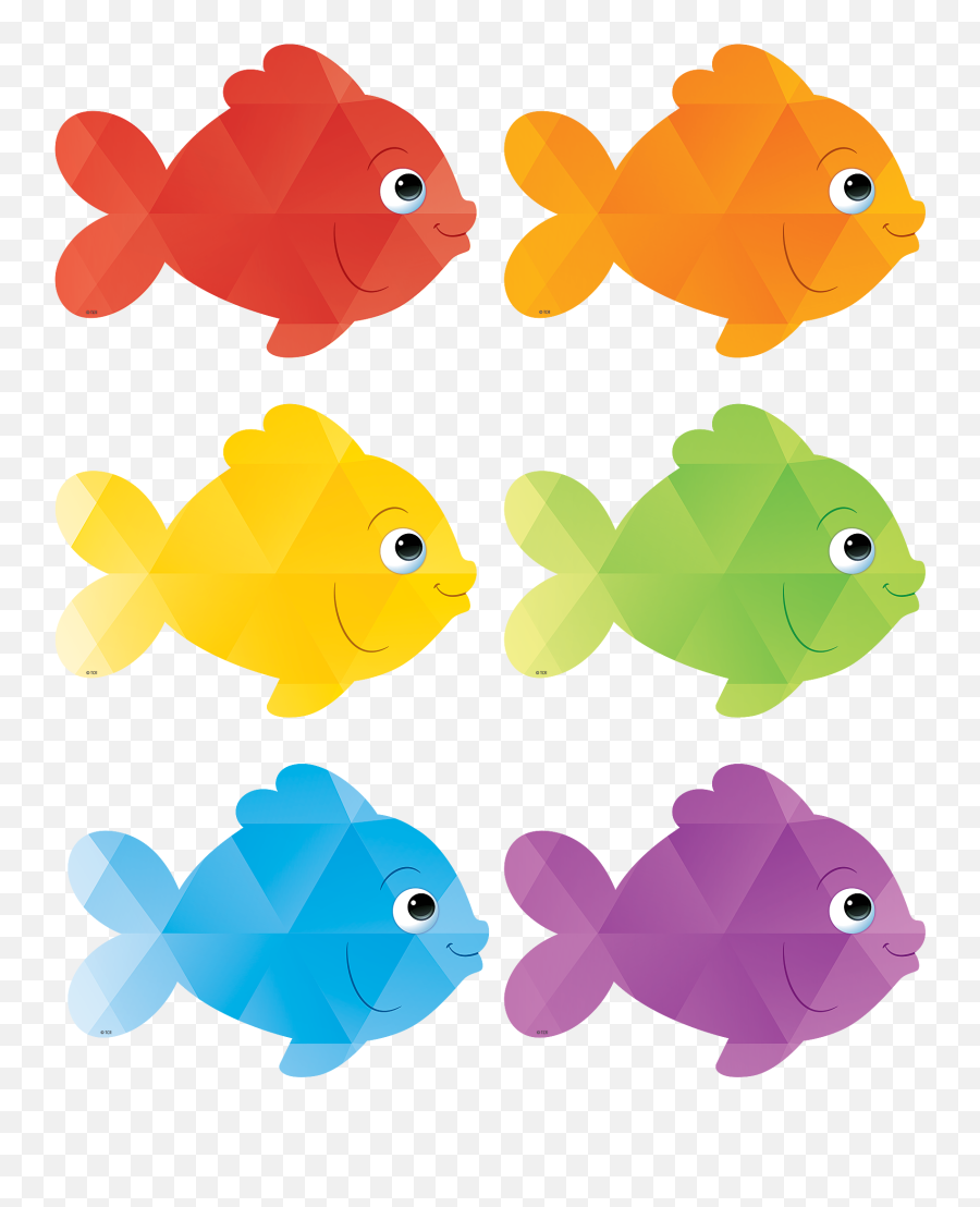 Colorful Fish Accents - Colored Fish Clipart Emoji,Fish Clipart