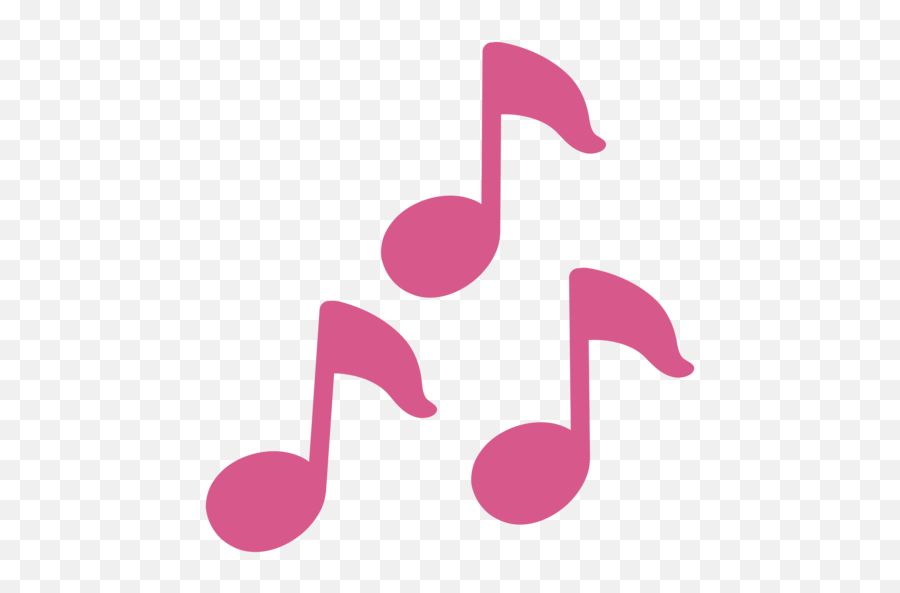 Musical Notes Emoji - Pink Music Symbol Png,Music Emoji Png