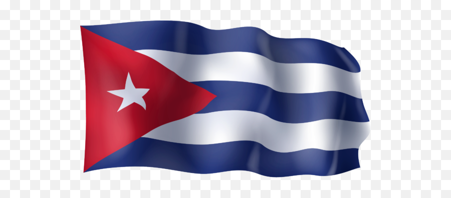 Waving Flag Of Cuba - Cuban Flag Png Transparent Emoji,Cuba Flag Png