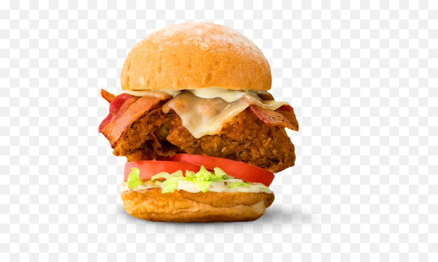 Double Fried Chicken - Food Emoji,Hamburger Transparent Background