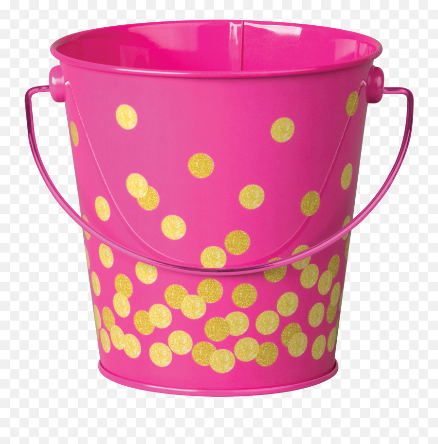 Pink Confetti Bucket - Bucket Of Pencils Png Emoji,Pink Confetti Png