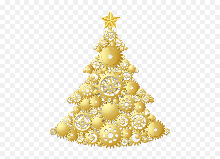 Christmas Tree Png - Christmas Tree Gold Clipart Emoji,Christmas Tree Png