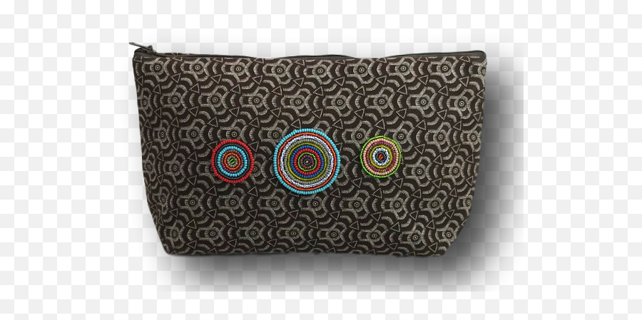 Cosmetic Bag With Pearl Circles Medium M16 Emoji,M16 Transparent