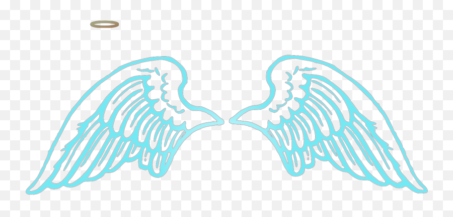 Wings With Halo Svg Vector Wings With Halo Clip Art - Svg Halo With Wing Clipart Emoji,Halo Clipart