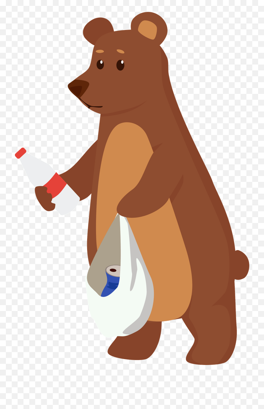 Bear Cleaning Up Clipart - Clean Up Clip Art Emoji,Clean Up Clipart