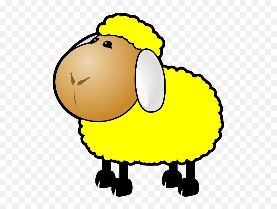 Yellow Sheep Clip Art At Clkercom - Vector Clip Art Online Emoji,Yellow Jacket Clipart