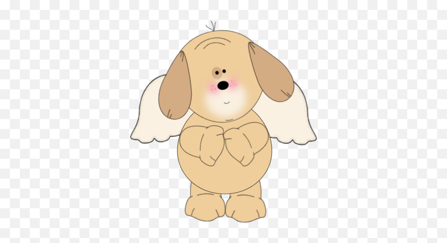 Puppy Angel Clip Art - Puppy Angel Image Easy Dog With Wings Clip Art Emoji,Angel Wings Clipart