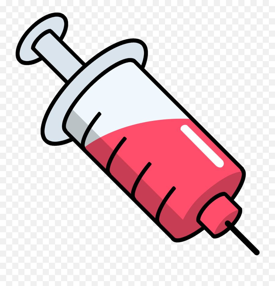 Syringe Medication Injection Clipart - Injection Clipart Emoji,Syringe Clipart