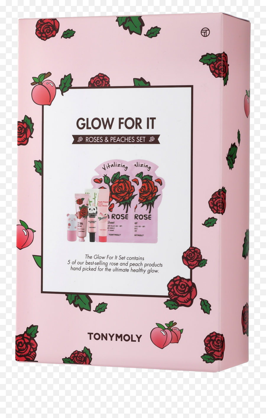 Glow For It - Rose And Peach Skincare Set Girly Emoji,Peach Emoji Png