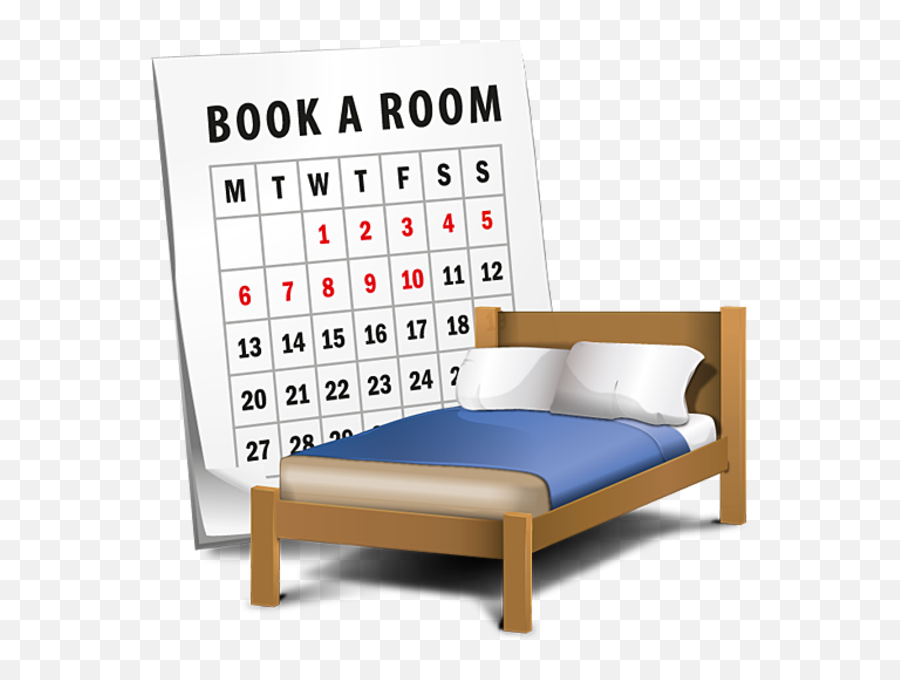 Book A Room 1 - Icon Hotel Room Png Emoji,Room Clipart
