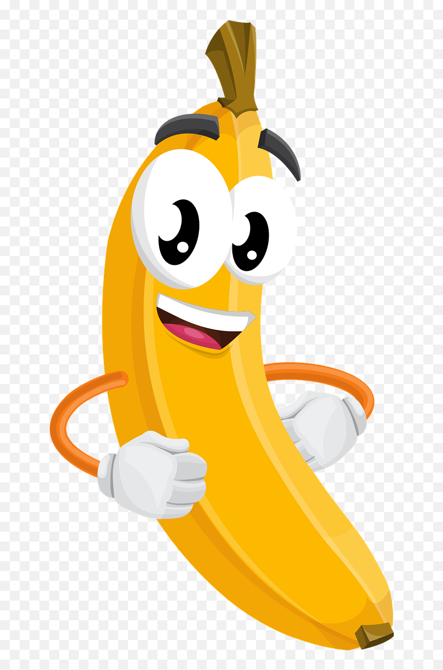 Funny Banana Clipart - Png Download Full Size Clipart Banana Con Ojos Emoji,Banana Clipart