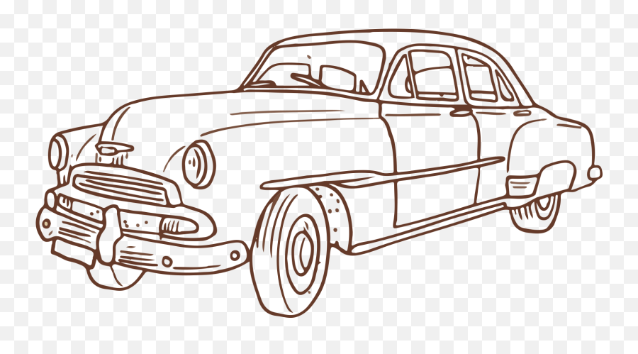 Png Royalty Free Download Automotive Drawing Classic - Car Car Drawn Png Emoji,Classic Car Png