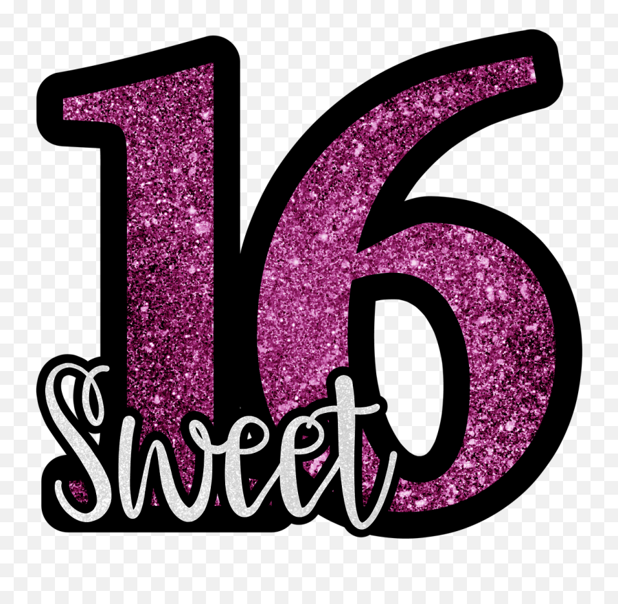Free Photo Pink Glitter Sweet 16 Sweet - Sweet 16 Emoji,Pink Glitter Png
