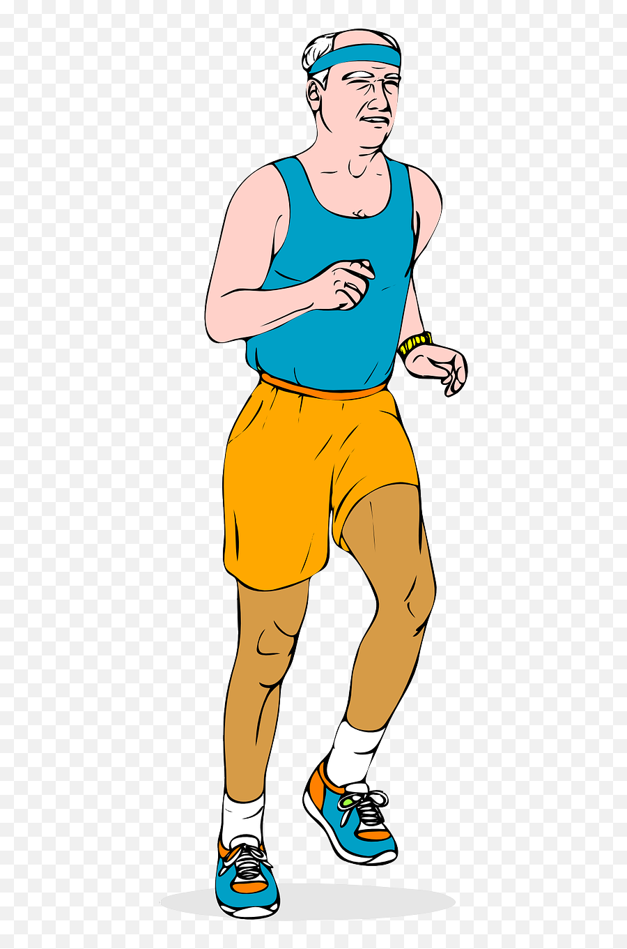 Jogger Jogging Man - Free Vector Graphic On Pixabay Old Man Running Clip Art Png Emoji,Person Running Png