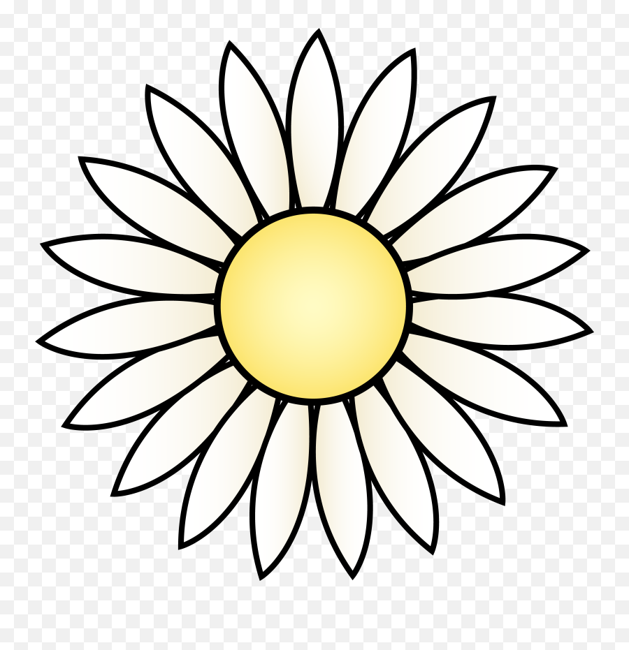 Best Sunflower Clip Art Black And White - Outline Sunflower Clipart Emoji,Sunflower Clipart