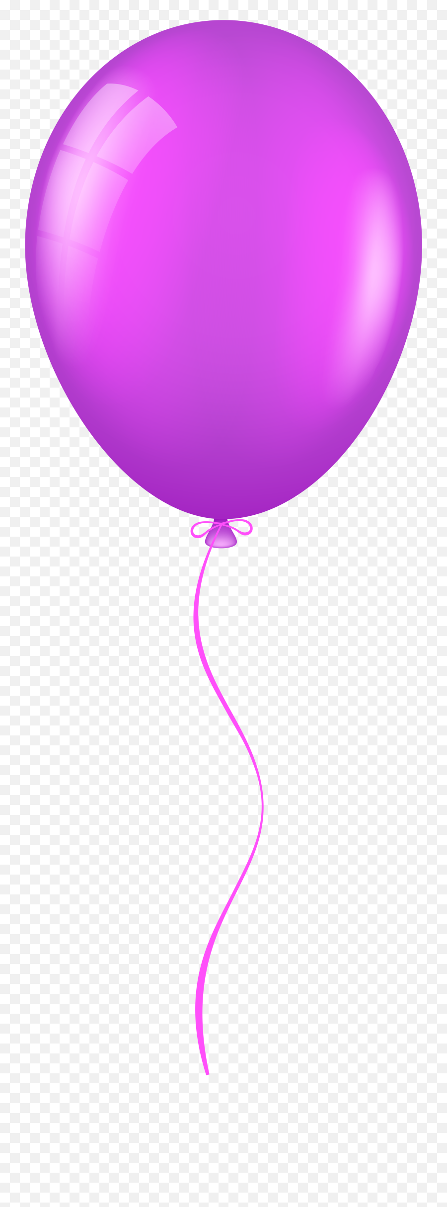 Balloon Vector Png - Balloons Clipart Magenta Clip Art Transparent Background Purple Balloon Clipart Emoji,Balloons Transparent Background