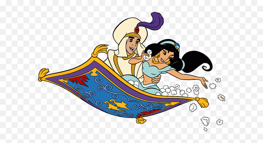 Love Is In The Disney Air - Aladdin And Jasmine On Magic Carpet Emoji,Patience Clipart