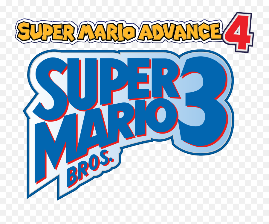 Download Clear Logo Super Mario Advance - Super Mario Bros 3 Super Mario Advance 4 Super Mario Bros 3 Logo Png Emoji,Super Mario Logo