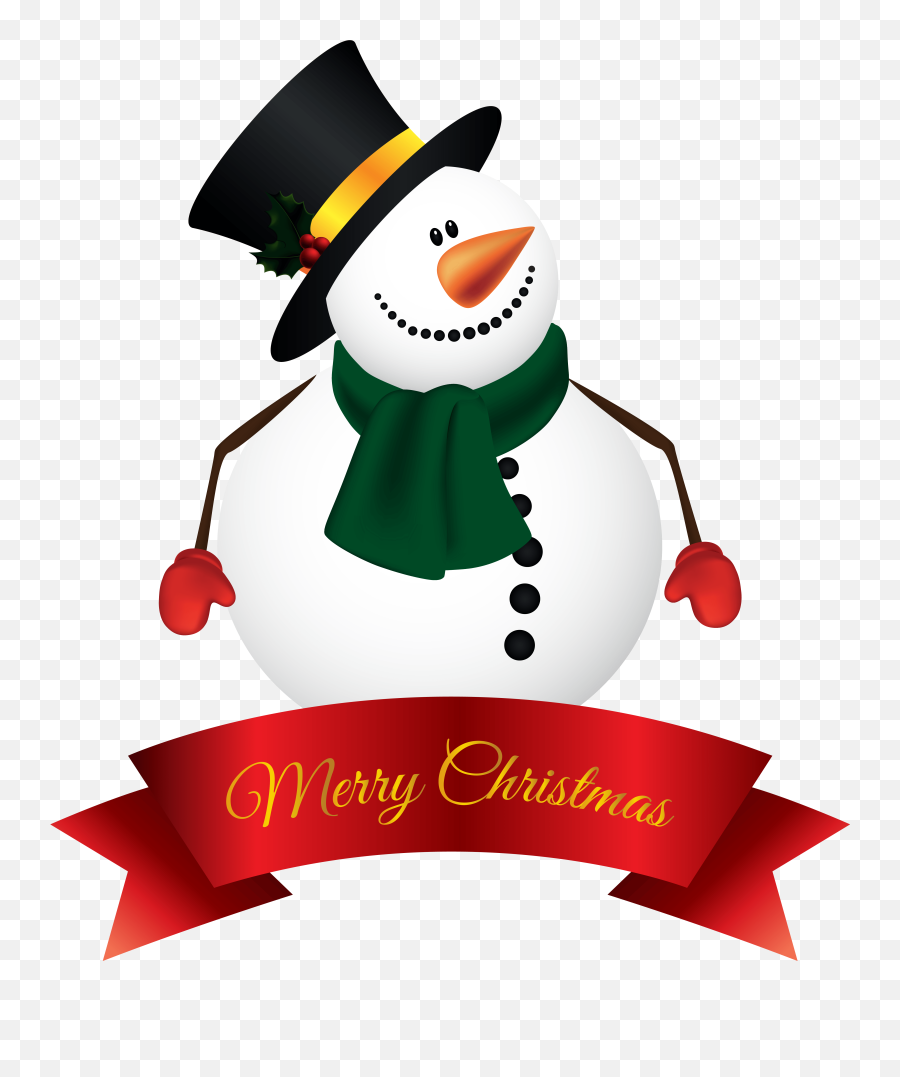 Merry Christmas Snowman Clipart 1 Emoji,Snowman Clipart