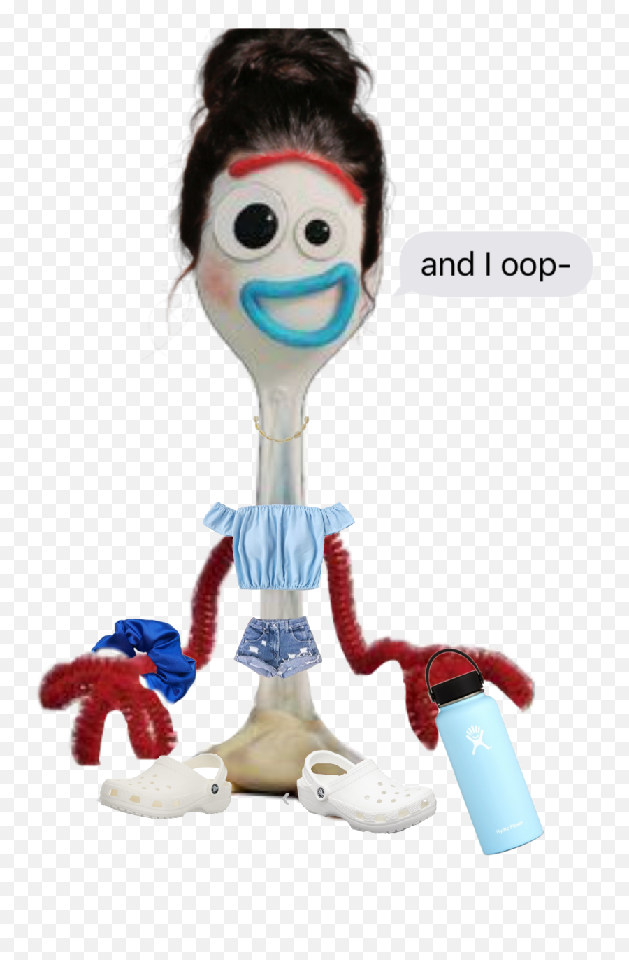 Forky Sticker By Erin Cantwell - Forky Toy Story Emoji,Forky Png