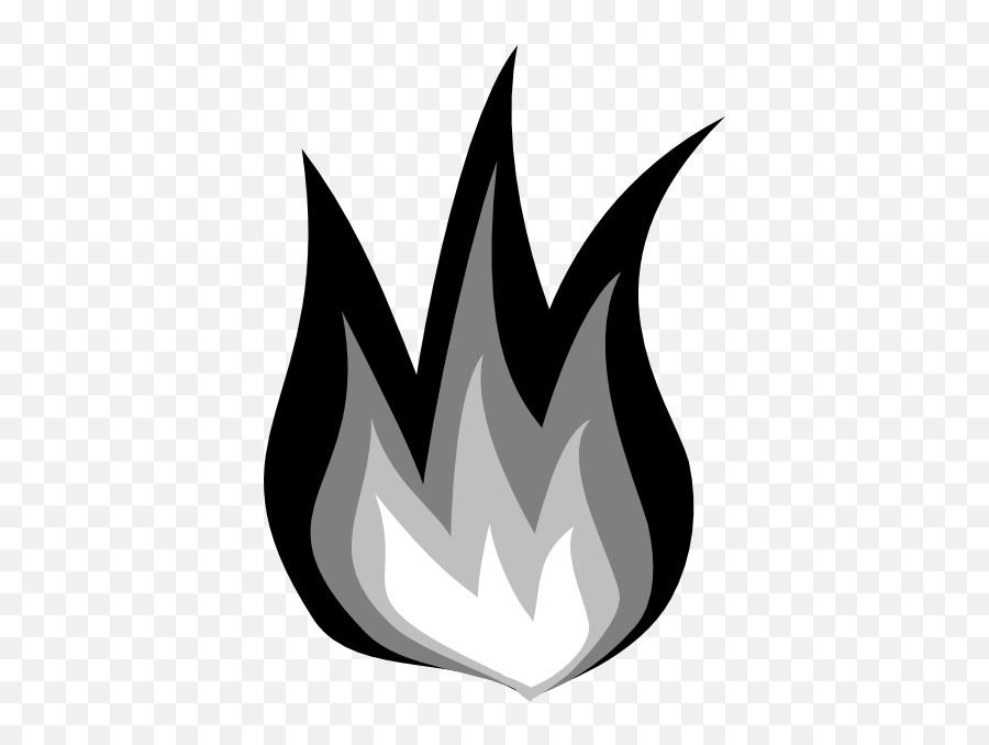 Fire Fire Fire Clip Art At Clker - Transparent Fire Black And White Emoji,Fire Clipart