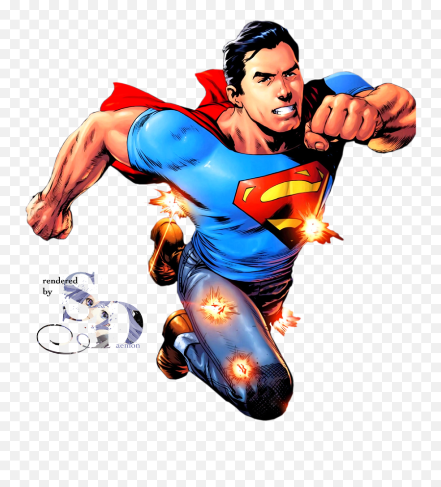 Download Superman Fotos - Superman Render Comic Full Size Emoji,Superman Comic Png