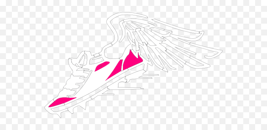 Pink Winged Shoe Clip Art At Clkercom - Vector Clip Art Emoji,Cleats Clipart