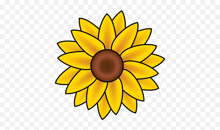 Sunflower Clip Art Free Printable Clipart 3 - Clipartingcom Emoji,Sunflower Garden Clipart