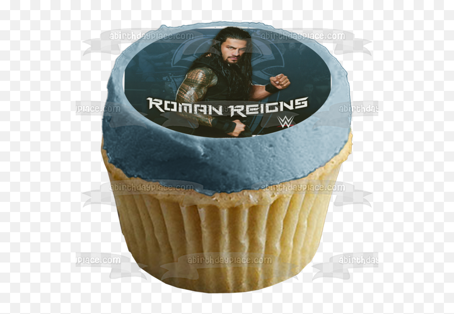 World Wrestling Entertainment Logo Roman Reigns Edible Cake Topper Image Abpid06564 Emoji,World Wrestling Federation Logo
